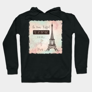 Paris coordinates Hoodie